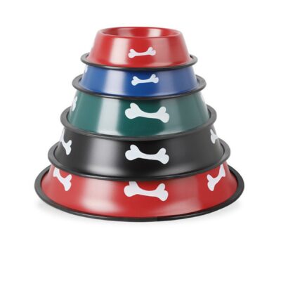Painted Stainless Pet Bowl