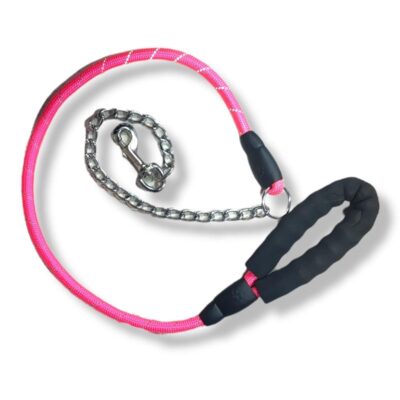 Dog Lead Chain and Nylon with Handle