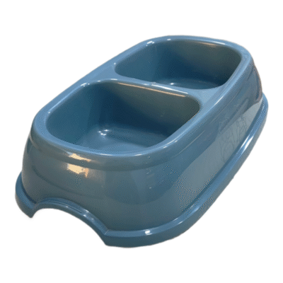 Double Pet Bowl Plastic Italy