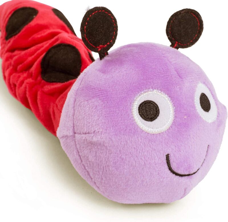 Petface Tough Latex and Plush Lindy Ladybug Dog Toy - Image 2