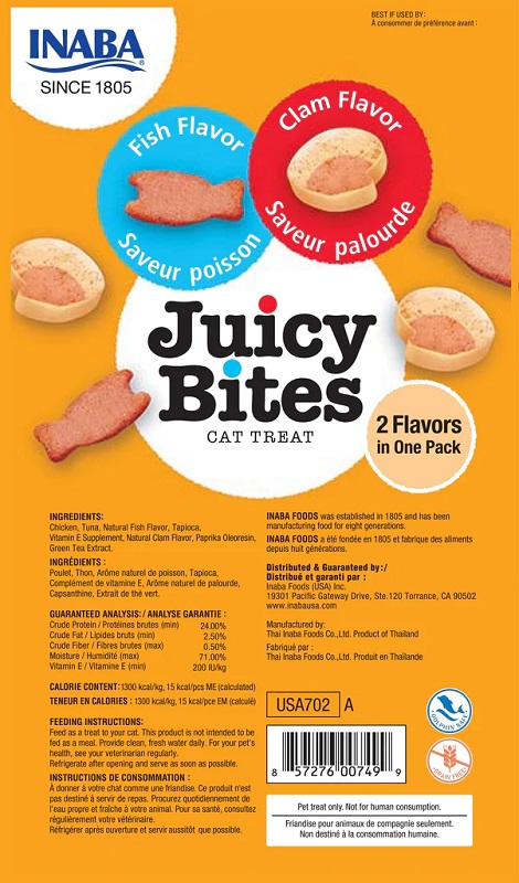 Juicy Bites Fish & Clam Flavor