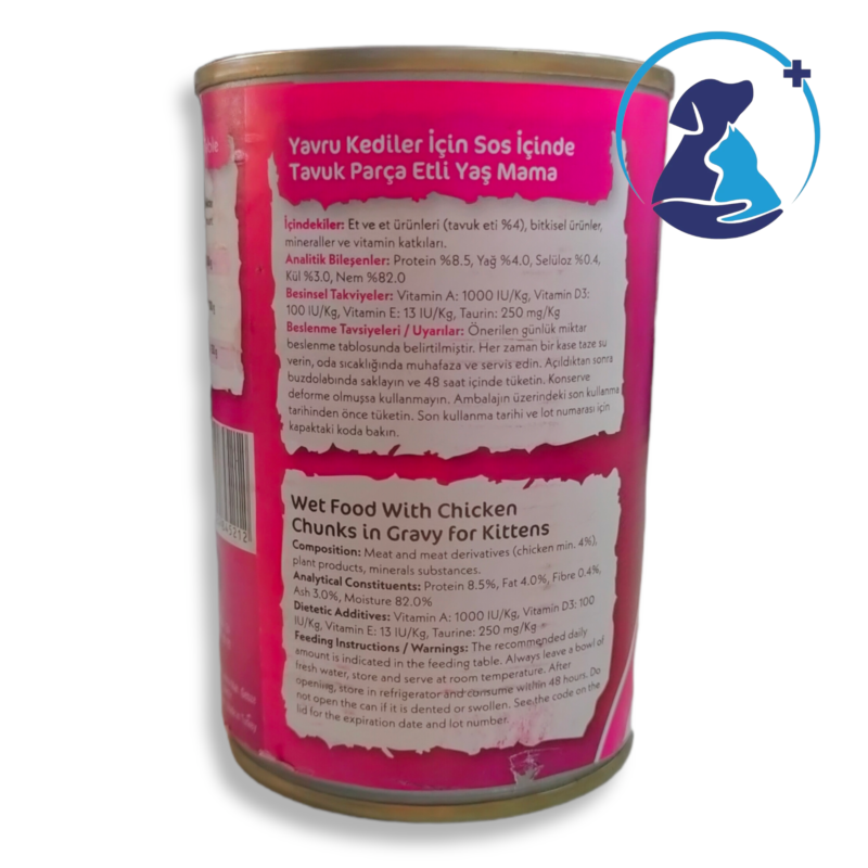 Cans Kitten Wet Food Chicken 400g - Image 3