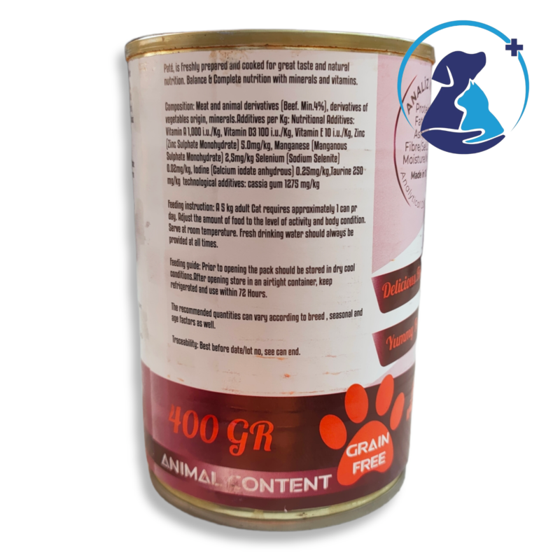 ⁦Cans Pro Cat Wet Food Beef 400g⁩ - الصورة ⁦3⁩