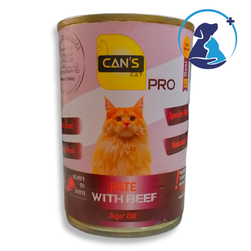 Cans Pro Cat Wet Food Beef 400g