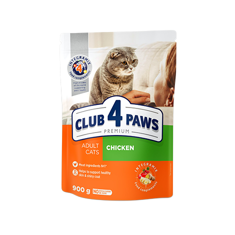Club 4 Paws Premium For Adult Cats Chicken 900G