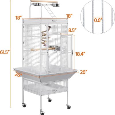 Cockatiel Parrot Bird Cage Aviary with Stand