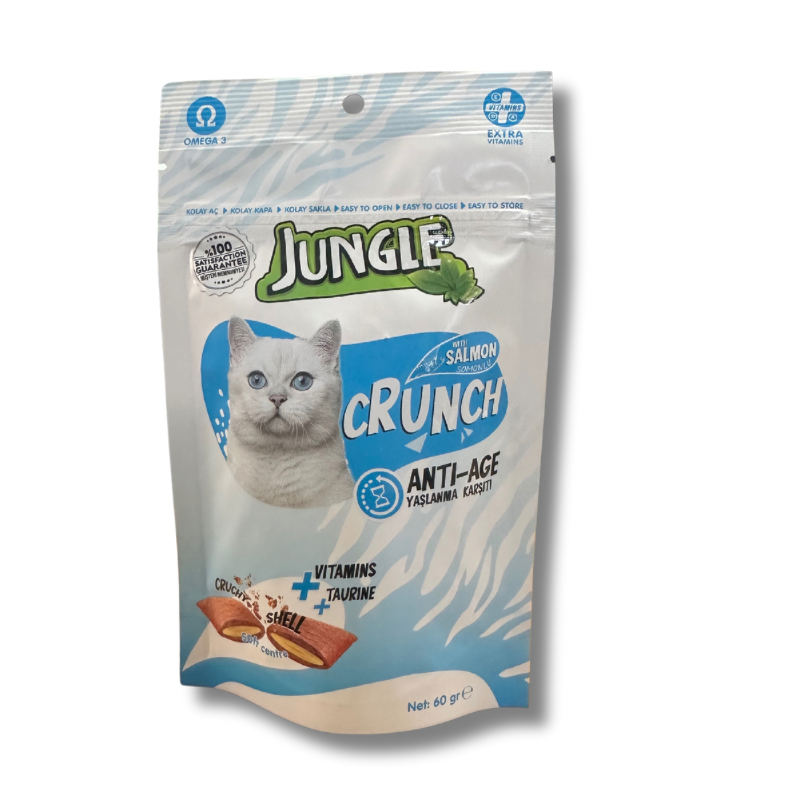 Jungle Cat Crunch ( Anti Age ) Salmon 60g