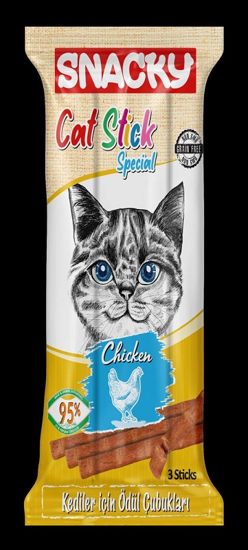 Snacky Cat Stick Special Chicken Grain-Free Cat Reward Stick 15gr (3 pieces)