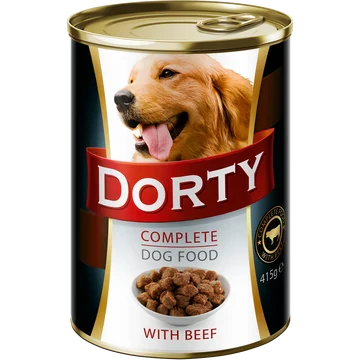 DORTY COMPLETE CANNED DOGFOOD WITH BEEF 415GR