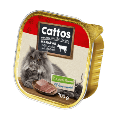 CATTOS PATE COMPLETE CATFOOD WITH BEEF 100GR