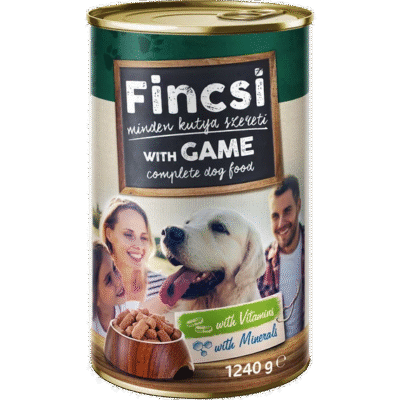 FINCSI COMPLETE CANNED DOGFOOD WITH GAME 1240GR